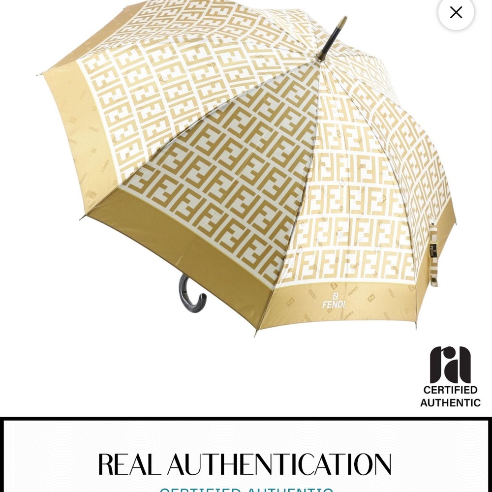 Fendi Beige Zucca Print Umbrella – Authentic with Certificate